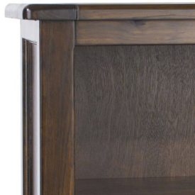 Boston bookcase top corner detail