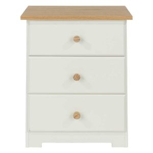 Colorado 3 Drawer Bedside Cabinet