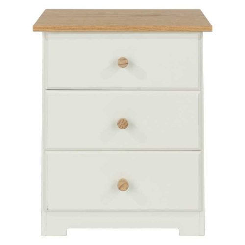 Colorado 3 Drawer Bedside Cabinet