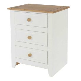 CP310-2 Capri 3 Drawer Bedside Cabinet
