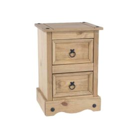 Corona 2 Drawer Petite Bedside Cabinet