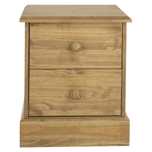 Pine Bedside Cabinet 2 Drawers [Cotswold]