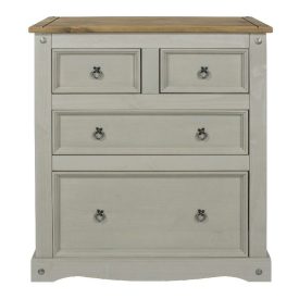 Corona Grey 2+2 chest of drawers