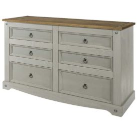 Front right corner, 6 drawer chest