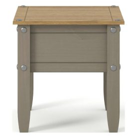 Light Grey Lamp Table 1 Drawer [Corona Grey]