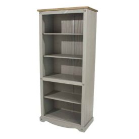 Corona grey tall bookcase