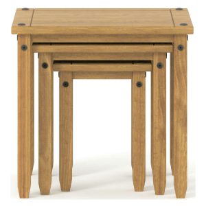 Blue & Oak Nest of Two Tables [Signature Blue]