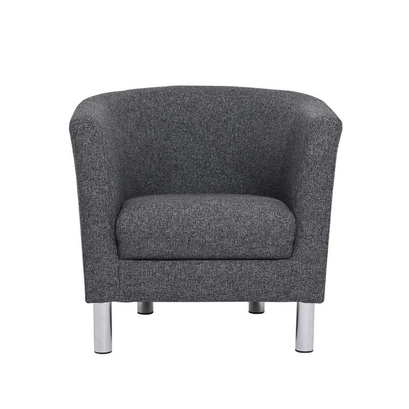 Dark Grey Fabric Armchair [Cleveland] CheapFurniture