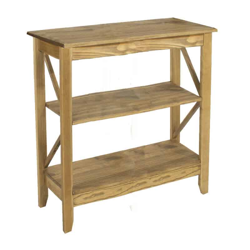 Pine Low Shelving Unit FreeStanding [Corona] CheapFurniture