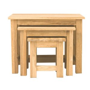 Blue & Oak Nest of Two Tables [Signature Blue]