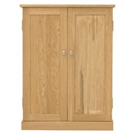 Solid Oak Shoe Cupboard, Fully Assembled