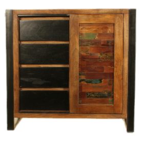 Reclaimed Cupboard, Sliding Door & 4 Drawers [Urban Chic ]