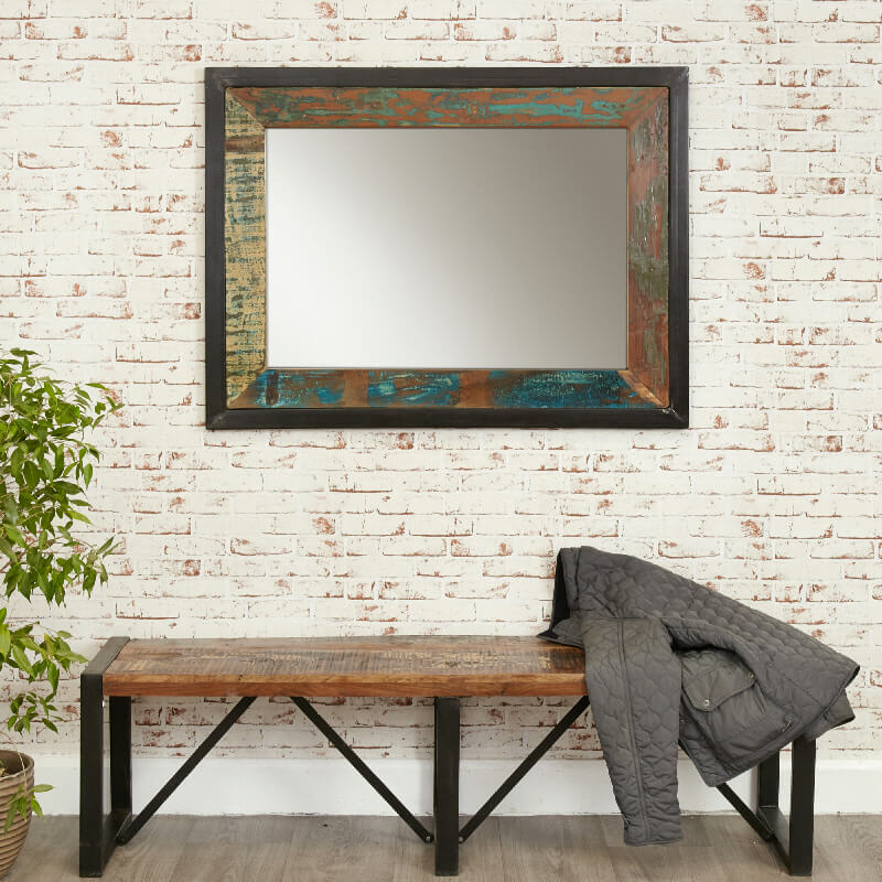 Reclaimed Large Mirror (landscape/portrait) [Urban Chic]