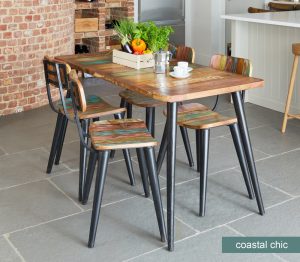 Curve Chair with White Plastic Seat (x2) [Aspen]
