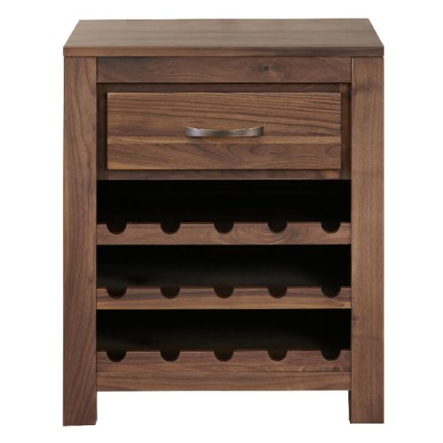 Solid Walnut Wine Rack or Lamp Table, Assembled