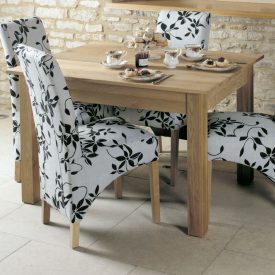 Solid Oak Rectangular Dining Table, Seats 4 [Mobel]