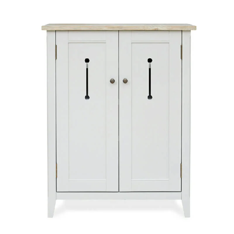 Grey Painted Shoe Storage Cupboard [Signature]