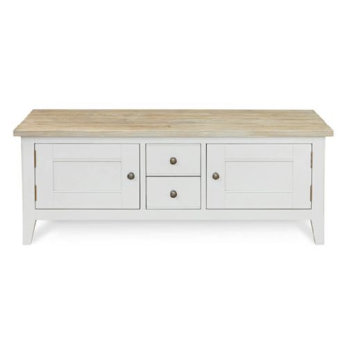 Grey Painted Widescreen TV Cabinet [Signature]