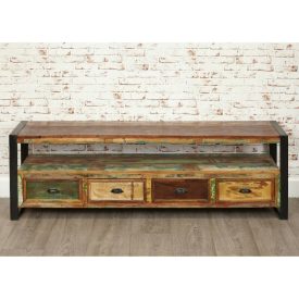Reclaimed Open Widescreen TV Cabinet [Urban Chic]