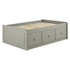 Light Grey Single Cabin Bed 3 Drawers [Corona Grey]