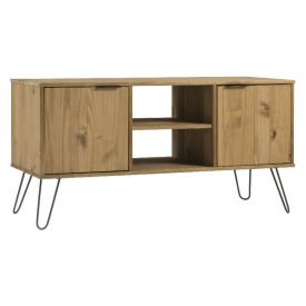 Waxed Pine Double Door TV Unit [Augusta]