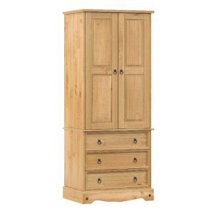 Gloss White Low 4 Drawer Chest [Lido]