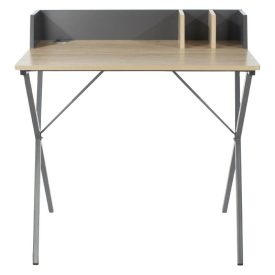 Oak & Grey Study Desk with Organiser [Loft]