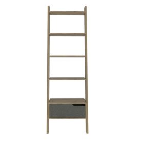 Pine and Stone Leaning Ladder Bookcase [Manhattan]