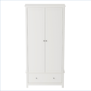 Gloss White Low 4 Drawer Chest [Lido]