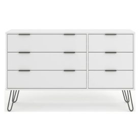 Straight on 3+3 chest of drawers.