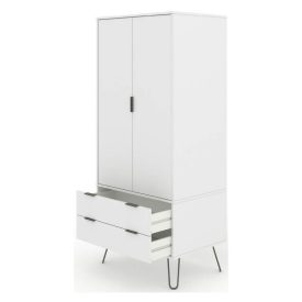 White double wardrobe, 2 drawers.
