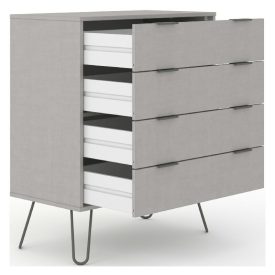 AGG514-4 4 drawer chest with drawers open.
