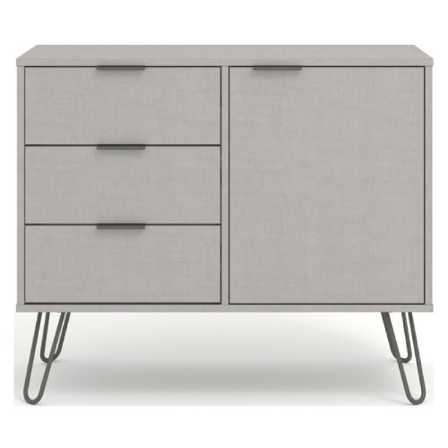 Small grey sideboard.