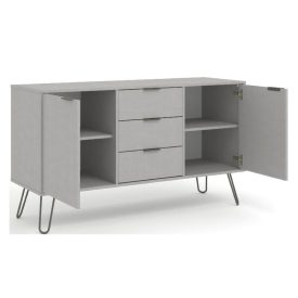 AGG916-4 Medium sideboard with doors open.