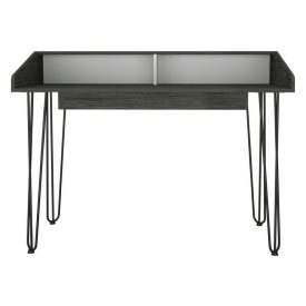 Carbon Grey Desk with Hair Pin Legs [Dallas]