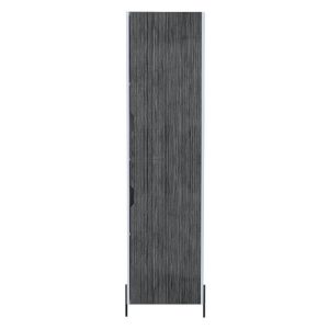 Gloss White Low Narrow Bookcase [Lido]