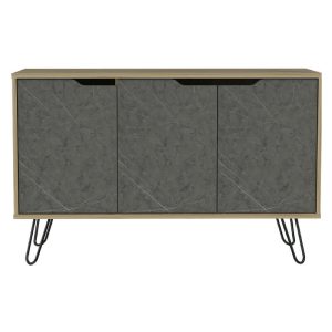 Dark Grey Narrow 5 Drawer Chest [Dunkeld]