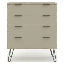 Driftwood 4 Drawer Chest, Hair Pin Legs [Augusta]