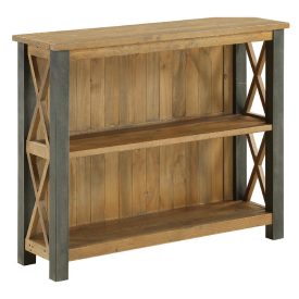 Reclaimed & Steel Low Bookcase [U.E.]