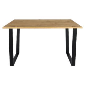 Pine Dining Table with Metal Legs (seats 6) [Texas]