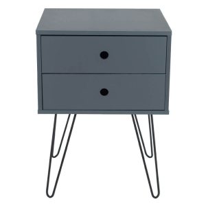 Black & Copper 1 Drawer Bedside Cabinet [Options]