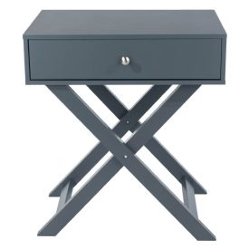 Blue X Leg Bedside Cabinet [Options]