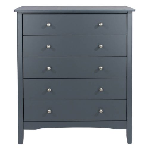 Blue Chest of 5 Drawers [Como]