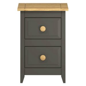 Gloss White Low 4 Drawer Chest [Lido]