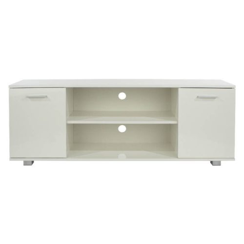 Gloss White 2 Door Wide TV Unit [Lido]