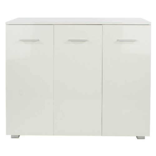 Gloss White 3 Door Sideboard [Lido]