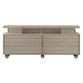 Grey TV Unit with Sliding Doors [Vision]