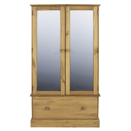 Double Wardrobe with Mirrors & Drawer [Cotswold]