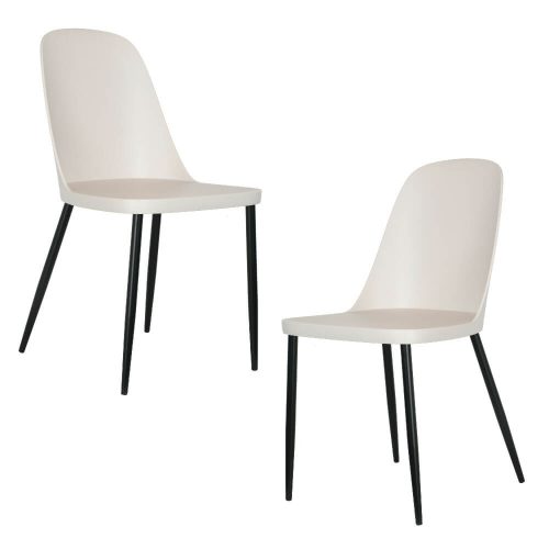 Duo Chair with Calico Plastic Seat (x2) [Aspen]