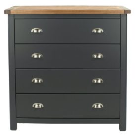 Dark Grey 4 Drawer Chest [Dunkeld]